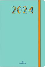 Agenda Merida - 1 semaine sur 2 pages - 10 x 15 cm - vert - Oberthur