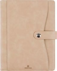 Agenda à spirale Davos - 1 semaine sur 2 pages - 22 x 28 cm - beige - Oberthur