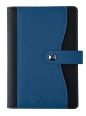 Agenda à spirale Davos - 1 semaine sur 2 pages - 17 x 24,5 cm - bleu - Oberthur