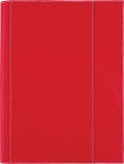 Agenda à spirale Burgos - 1 semaine sur 2 pages - 22 x 28 cm - rouge - Oberthur