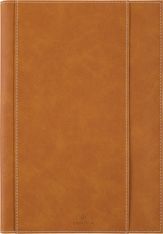 Agenda à spirale Burgos - 1 semaine sur 2 pages - 17 x 24,5 cm - camel - Oberthur