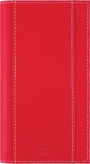 Agenda de poche spiralé Burgos - 1 semaine sur 2 pages - 9,5 x 17 cm - rouge - Oberthur