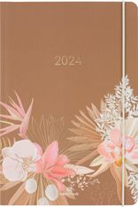 Agenda Giverny - 1 semaine sur 2 pages - 17 x 24,5 cm - terracota - Oberthur