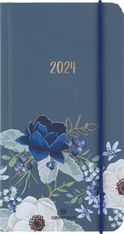Agenda de poche Giverny - 1 semaine sur 2 pages - 9,5 x 17 cm - bleu - Oberthur