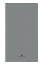Agenda de poche spiralé Malmo - 1 semaine sur 2 pages - 9,5 x 17 cm - gris - Oberthur