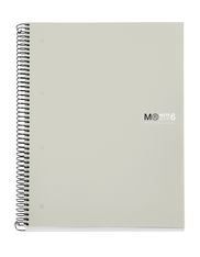Miquelrius Notebook The original - Cahier à spirale - A5 - 150 feuilles - petits carreaux (5x5 mm) - gris