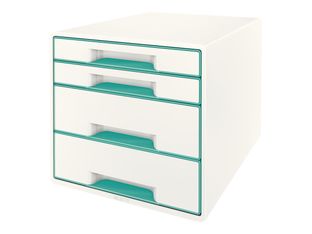 Leitz WOW - Module de classement 4 tiroirs - menthe