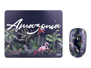 T'nB EXCLUSIV' AMAZONIA - souris sans fil - noir, vert 