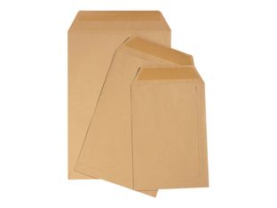 Quantore - 500 Enveloppes 185 x 280 mm - kraft brun - sans fenêtre