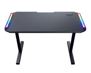 Bureau DEIMUS 120 - Bureau gaming - 122 cm - noir