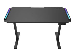 Bureau E-DEIMUS 120 - Bureau gaming assis/debout - réglage électrique - noir