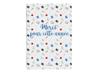 Oberthur Mots doux - Carnet de notes souple - A5 - ligné - 200 pages - merci pour cette année