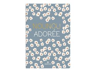 Oberthur Mots doux - Carnet de notes souple - A5 - ligné - 200 pages - nounou adorée