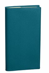 Agenda de poche Impala Italnote avec répertoire - 1 semaine sur 2 pages - 8,8 x 17 cm - bleu prusse - Quo Vadis