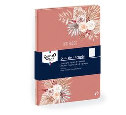 Quo Vadis - Carnet de notes - Fantaisie - Blanc - Pages Lignées - 15x21 cm - Papier Clairefontaine blanc - Fabrication française