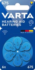VARTA - Lot de 6 piles auditives ZA675/PR44 