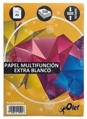 Papel blanco A5 80gr olef