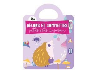 Décors et gommettes - petites bêtes du jardin - Livre d'activités
