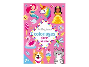 Coloriages Pixels Kawaii - Livre à colorier