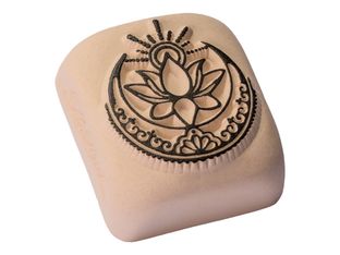 LaDot - Pierre pour tatouage éphémère - en céramique - taille L (4 x 5 cm) - lotus 