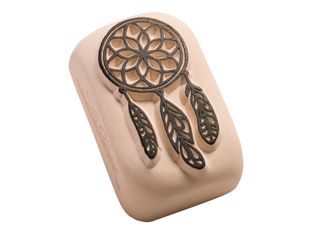 LaDot - Pierre pour tatouage éphémère - en céramique - taille M (2 x 4 cm) - attrape-rêve 