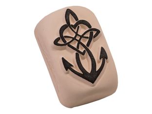 LaDot - Pierre pour tatouage éphémère - en céramique - taille M (2 x 4 cm) - faith, hope, believe 