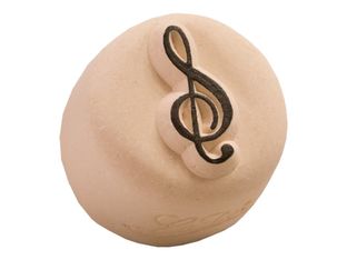 LaDot - Pierre pour tatouage éphémère - en céramique - taille S (2,2 x 2,2 cm) - clef de sol