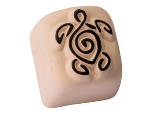LaDot - Pierre pour tatouage éphémère - en céramique - taille S (2,2 x 2,2 cm) - tortue