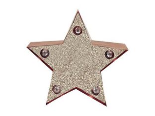 Legami - Mini lampe décorative - étoile rose or