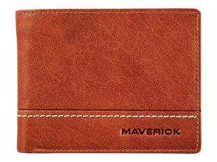 Maverick Rough Gear - Portefeuille - RFID - cuir de buffle pleine fleur à tannage végétal - cognac