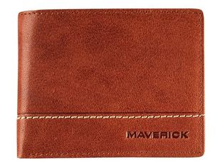Maverick Rough Gear - Portefeuille - RFID - cuir de buffle pleine fleur à tannage végétal - cognac