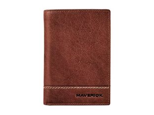Maverick Rough Gear - Portefeuille - RFID, with removable cardholder - cuir de buffle pleine fleur à tannage végétal - brun