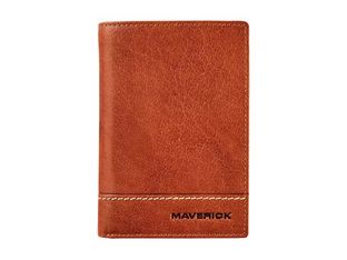 Maverick Rough Gear - Portefeuille - RFID pour cartes supplémentaires - cuir de buffle pleine fleur à tannage végétal - cognac