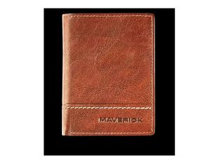 Maverick Rough Gear - Porte-cartes anti-piratage pour 14 cartes - cognac