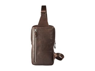 Maverick brown - Sac à bandoulière - cuir - cuir de vachette pleine fleur tanné végétal - brun