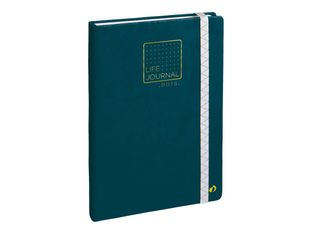 Quo Vadis Life Journal - Carnet de notes 15 x 21 cm - pointillés - bleu canard