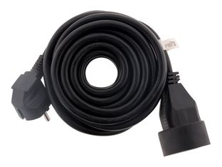 Zenitech - Rallonge éléctrique 16A - 3 m - Noir