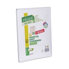 GPV Green - 25 Enveloppes + 5 gratuites C4 (229 x 324 mm) - 90 gr - sans fenêtre - bande auto-adhésive - kraft