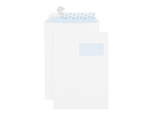 GPV Everyday - 25 Enveloppes C4 (229 x 324 mm) - fenêtre 50 mm - bande auto-adhésive - blanc