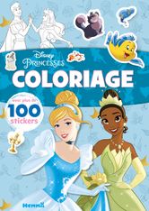 Disney Princesses Coloriage avec plus de 100 Stickers - Cendrillon et Tiana