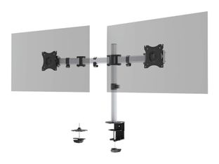 Durable Select - Support écran double jusqu'à 27" - argent métallisé
