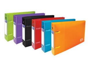 Oxford School Life - Classeur 2 anneaux - Dos 30 mm - A5 paysage (24,5 x 16,5 cm) - pour 200 feuilles - disponible dans différentes couleurs