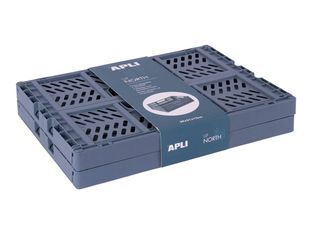 APLI Up North - Bandeja de almacenamiento - azul-gris (paquete de 2)