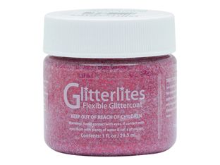 Angelus Glitterlites - Peinture acrylique à paillettes pour cuir - 29,5 ml - rouge rubis