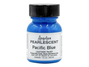 Angelus Pearlescent - Peinture acrylique pour cuir - 29,5 ml - bleu pacifique