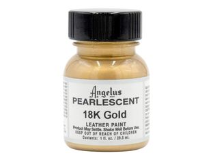 Angelus Pearlescent - Peinture acrylique pour cuir - 29,5 ml - or 18 carats