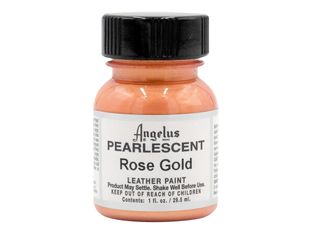 Angelus Pearlescent - Peinture acrylique pour cuir - 29,5 ml - or rose