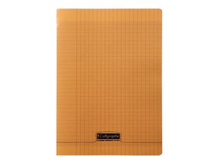 Calligraphe 8000 - Cahier polypro A4 (21x29,7 cm) - 48 pages - grands carreaux (Seyes) - orange