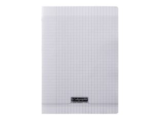 Calligraphe 8000 - Cahier polypro A4 (21x29,7 cm) - 48 pages - grands carreaux (Seyes) - transparent