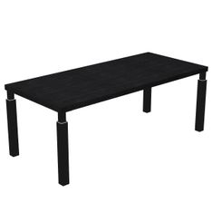 Bureau Manager FLORA - L180 x P90 cm - pieds en métal noir - plateau imitation frêne noir